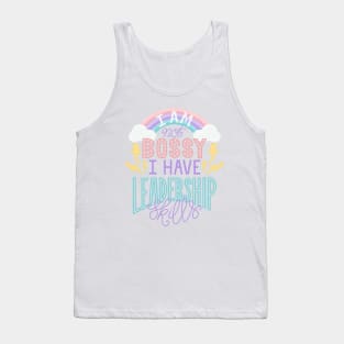 Not Bossy Lettered Quote Tank Top